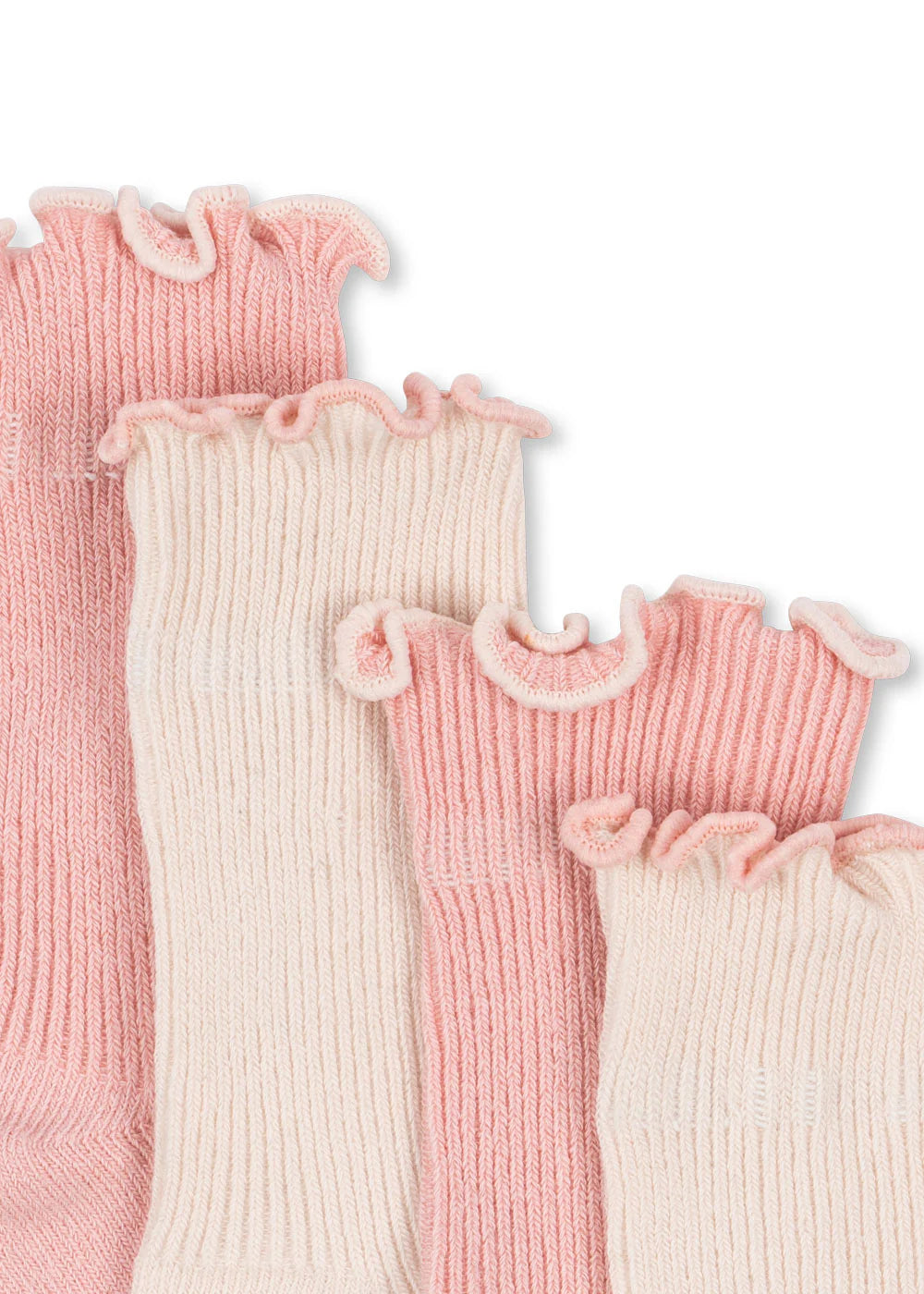 2er Socken-Set "rose/off white" von Konges Slojd, verschiedene Größen