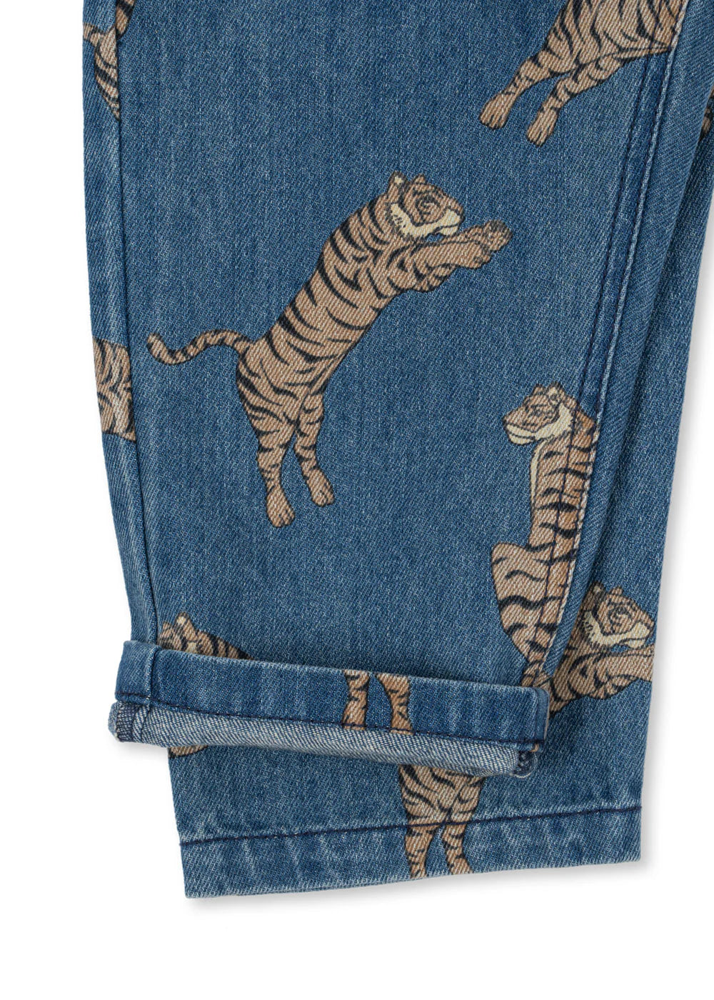 Magot Jeanshose "Tiger" mit Tiger-Motiv von Konges Slojd, Größe 74-128