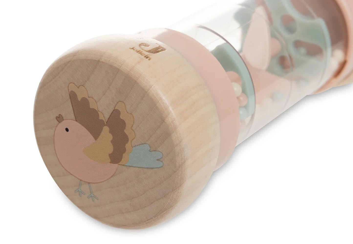 Der Regenmacher "Lovely Birds" in rosa ist eine schöne Spielidee für Kinder ab 3 Monaten. Er macht sanfte Geräusche und wird so zum spannendem Spielzeug.