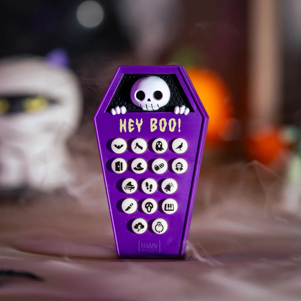 Spiel "Hey Boo" mit gruseligen Soundeffekten von Legami - perfekt für Halloween