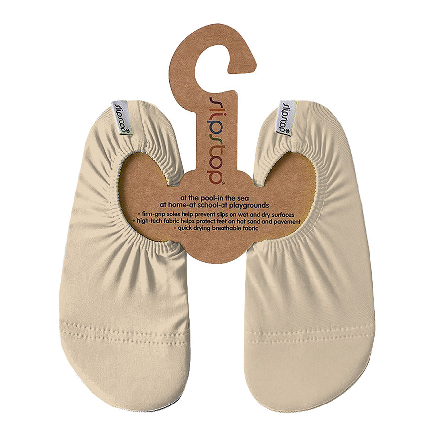 Beige Slip Stop Schuhe - perfekt für Wasser, Strand und Co.