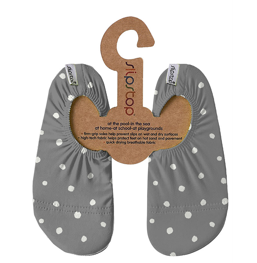 Graue Slip Stop Schuhe "Nebula" mit Punkten - perfekt für Wasser, Strand und Co.