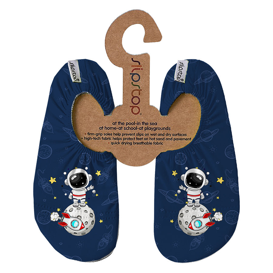 Slip Stop schoenen "Nasa" met astronautenmotief - perfect voor water, strand en meer.