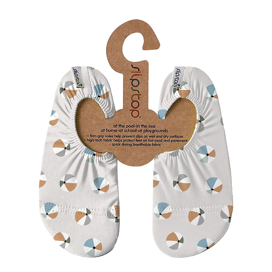 Graue Slip Stop Schuhe "Beachbal Naturel" - perfekt für Wasser, Strand und Co.
