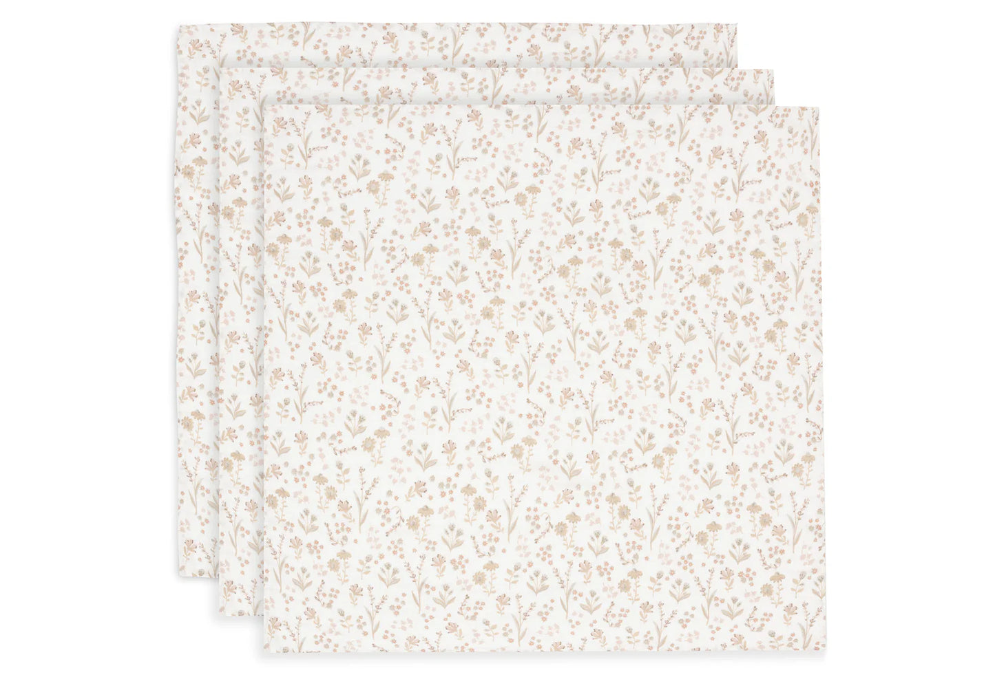 Die Spucktuecher im Blooms Design von Jollein sind eine gute Geschenkidee zur Geburt. Sie kommen im praktischem 3er Set.