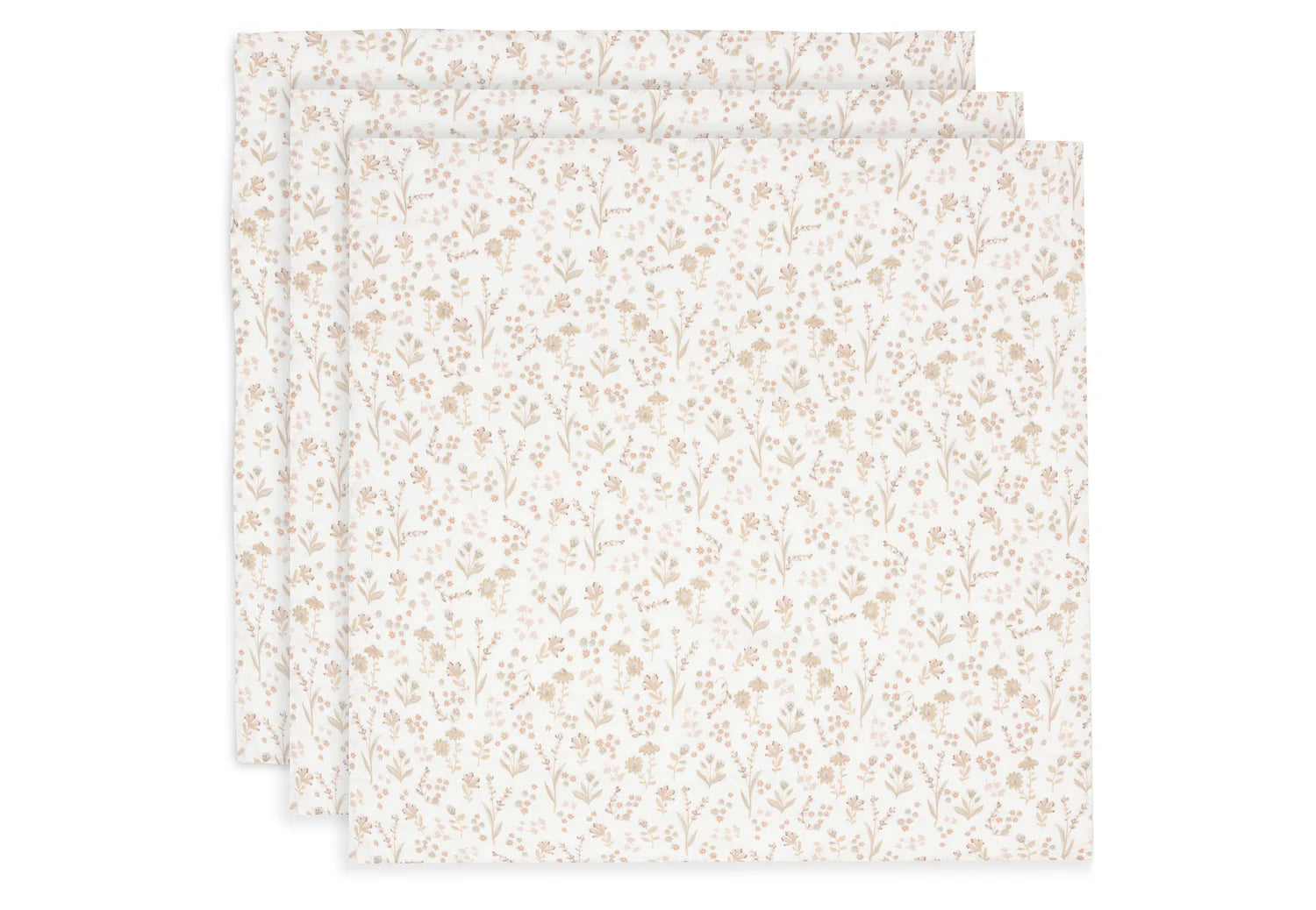 Die Spucktuecher im Blooms Design von Jollein sind eine gute Geschenkidee zur Geburt. Sie kommen im praktischem 3er Set.