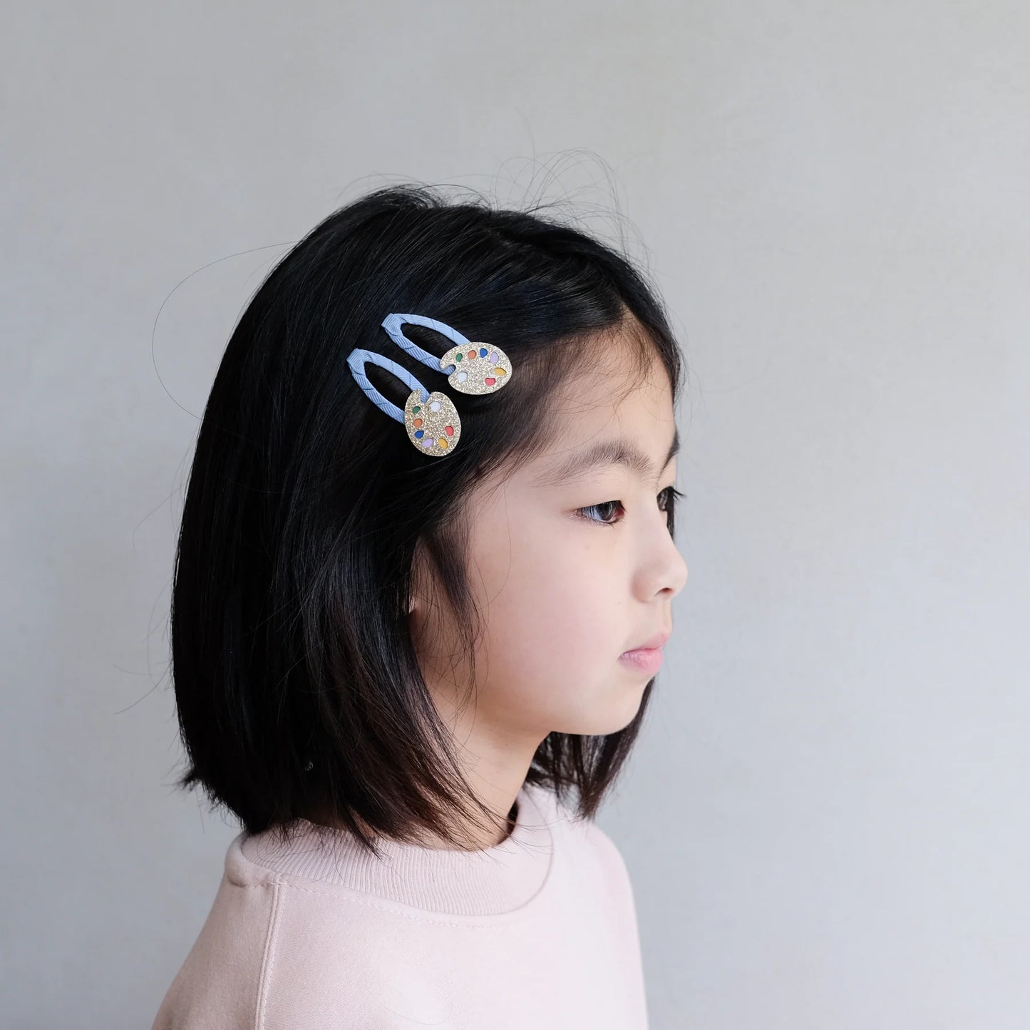 Glitzernde Farbpaletten-Haarspangen von Mimi & Lula, 2er Set