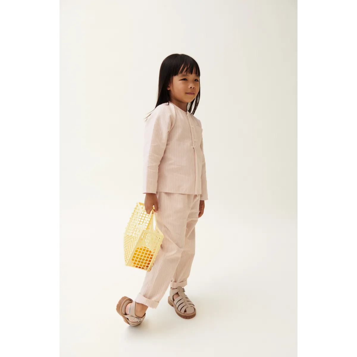 Samantha" Korb - kleine Tasche von Liewood, Pastellgelb/"Lemonade"