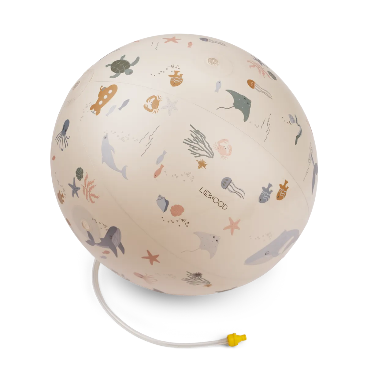 Aufblasbarer Sprinkler-Ball mit Unterwasser-Motiv von Liewood, 60cm