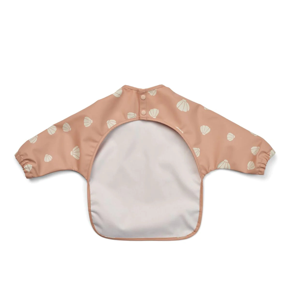 Abwaschbares Lätzchen mit Muschel-Motiv mit Ärmeln, Liewood