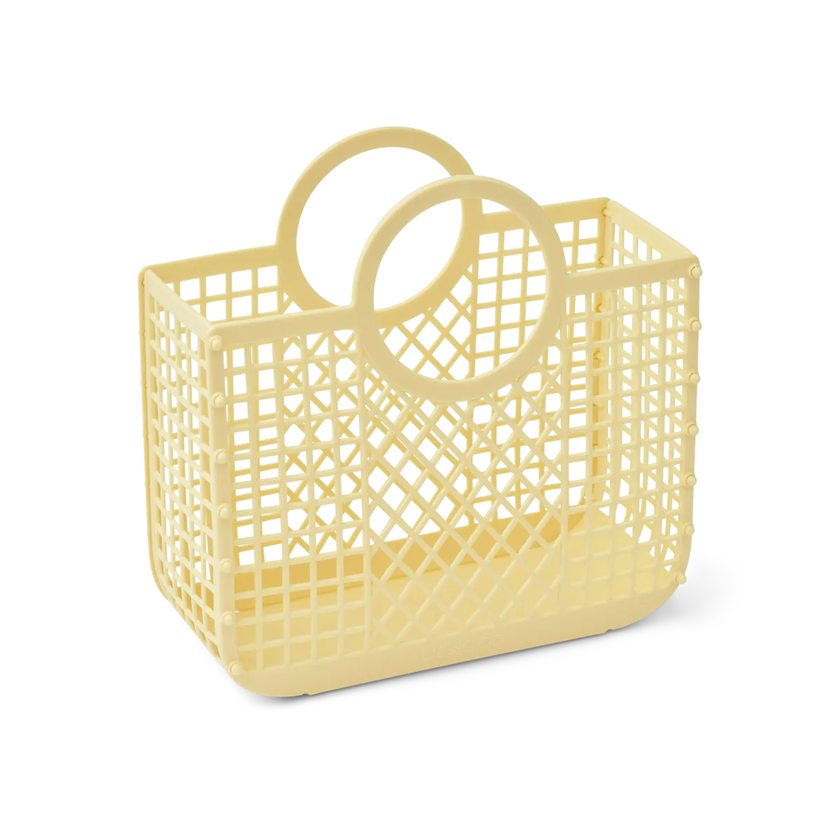 Samantha" Korb - kleine Tasche von Liewood, Pastellgelb/"Lemonade"