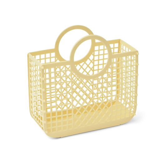 Samantha" Korb - kleine Tasche von Liewood, Pastellgelb/"Lemonade"