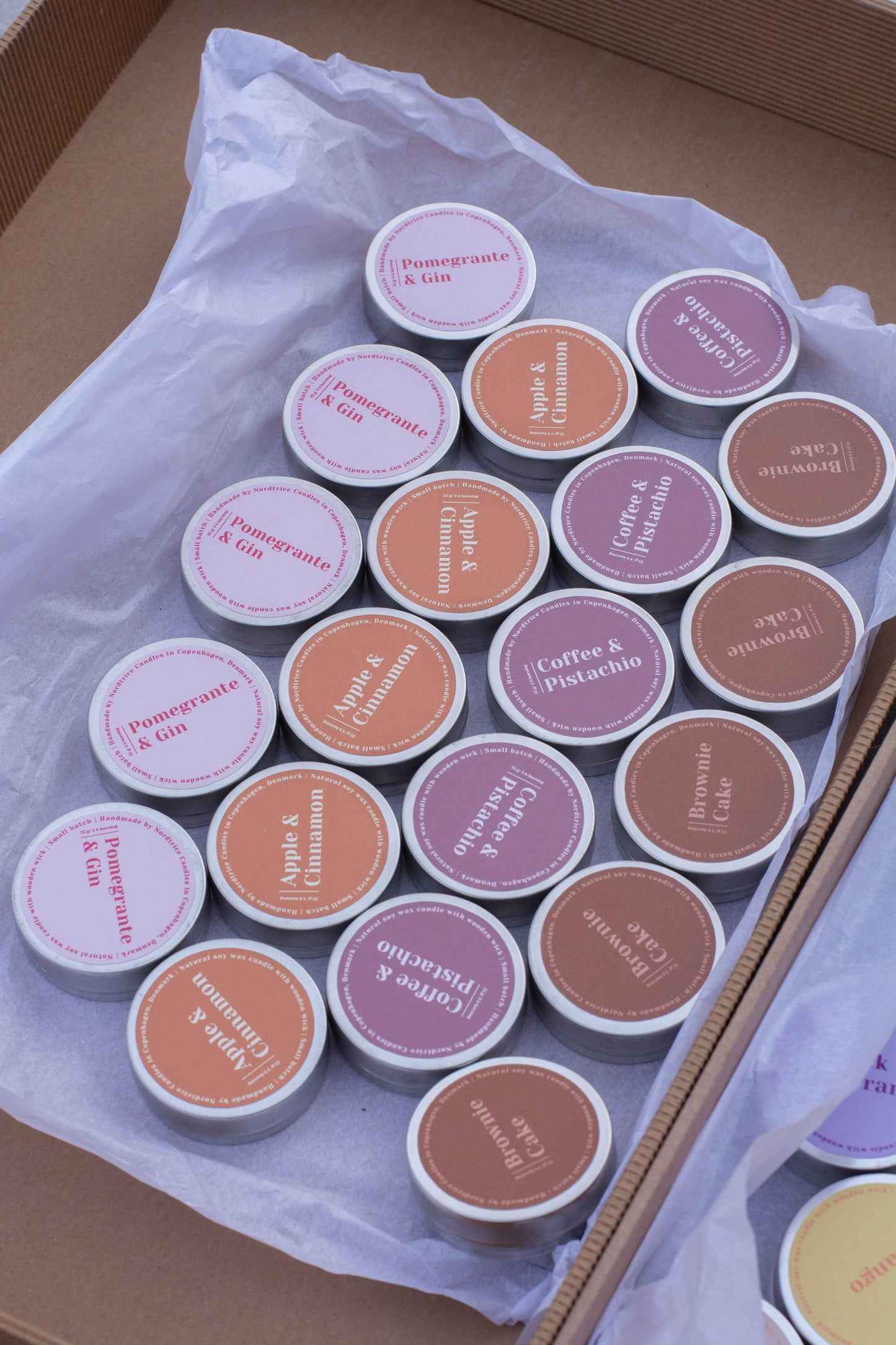 Mini-Duftkerzen mit Winter-Duft von Nordtrice