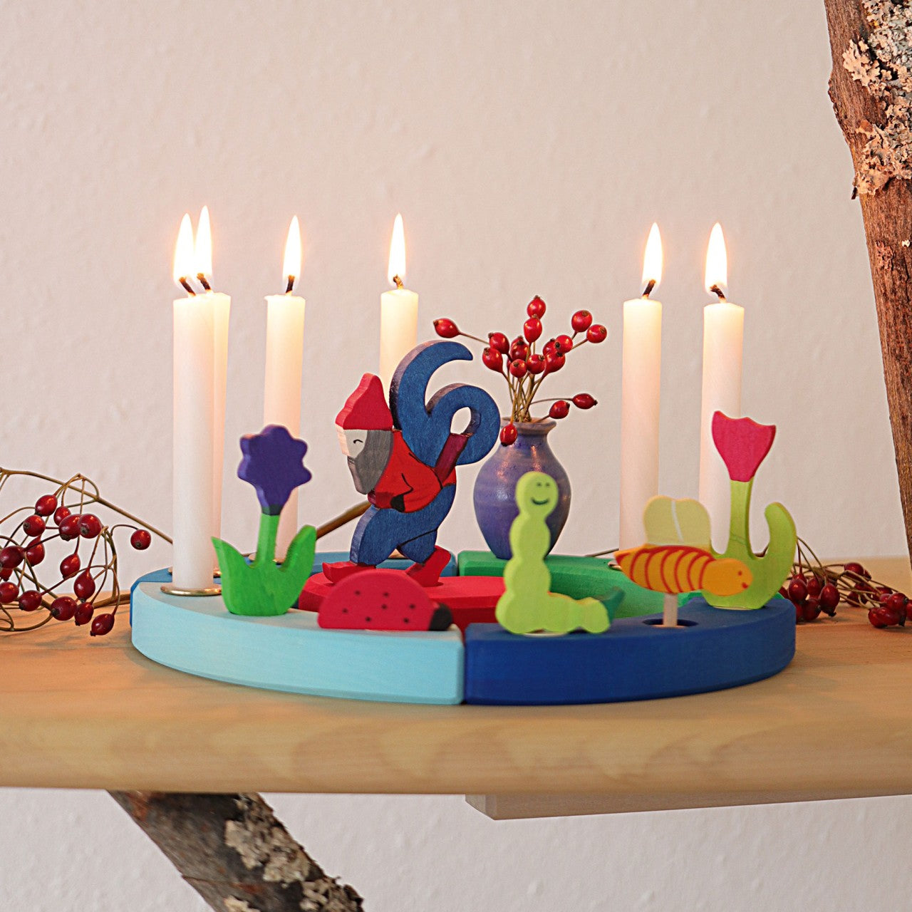 Kleiner Festtagsring (Blau-Grün) von Grimm´s - perfekt für den Geburtstag