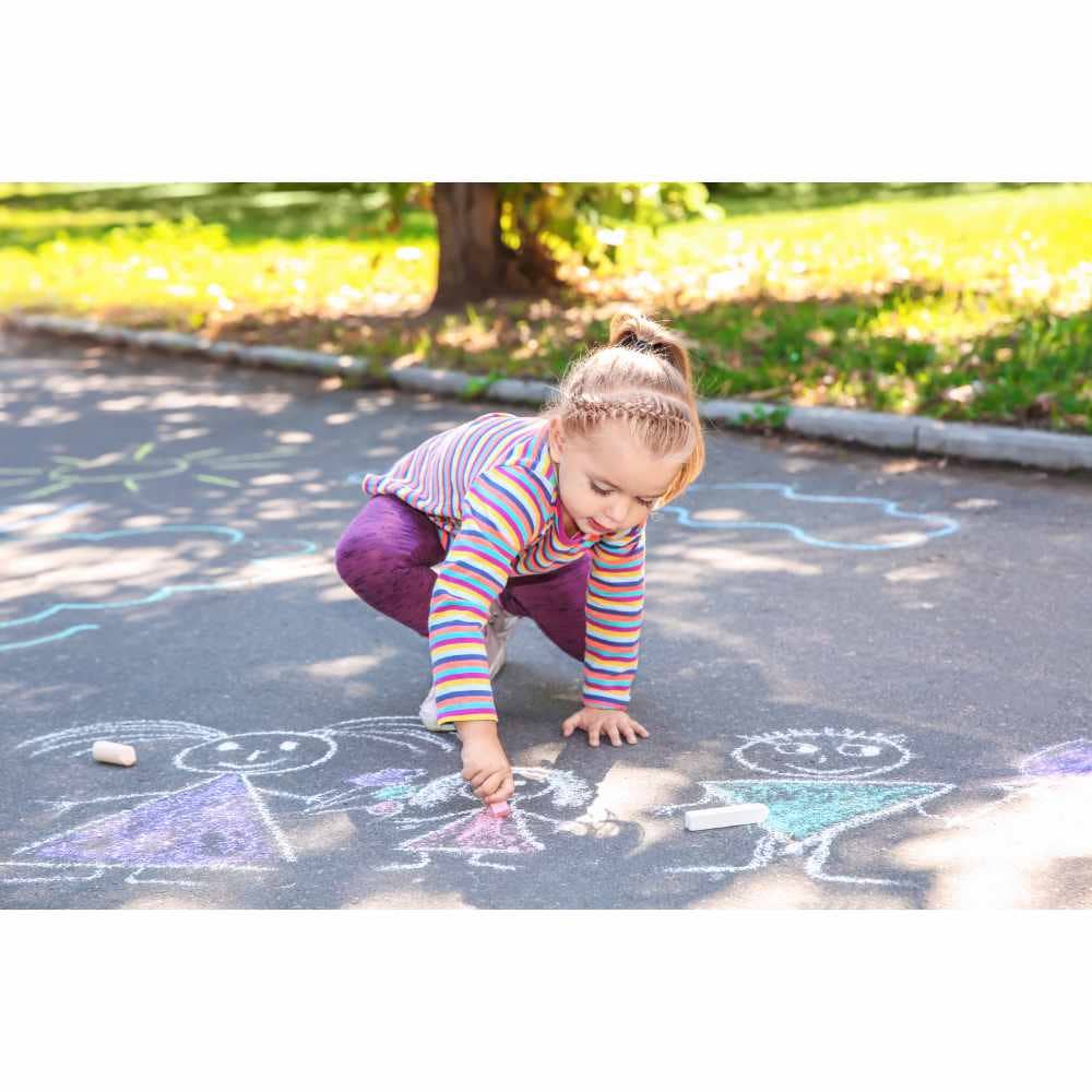 6-teiliges Straßenkreide-Set "Fairy Tale" von Pustefix/Malefix