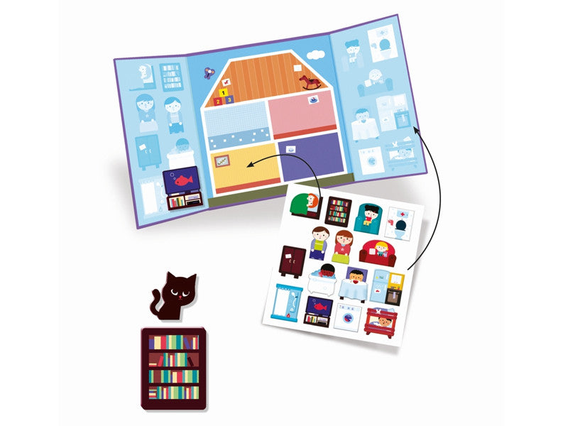 Stickerbuch "Häuser" von Djeco, für Kinder ab 18 Monaten