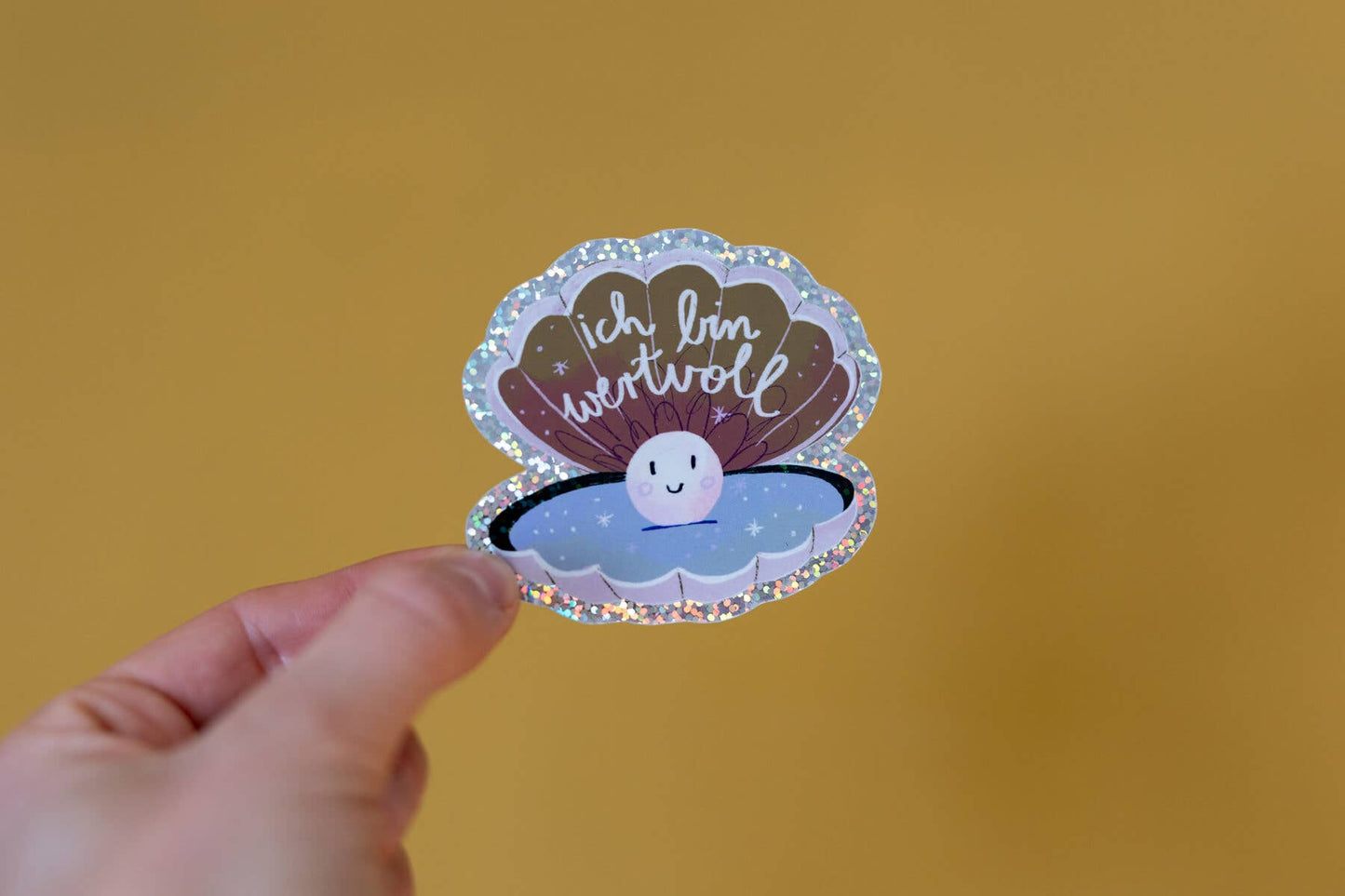 Elefant-Glitzersticker "Meine Fantasie ist ein Geschenk" von Liesels Wicht