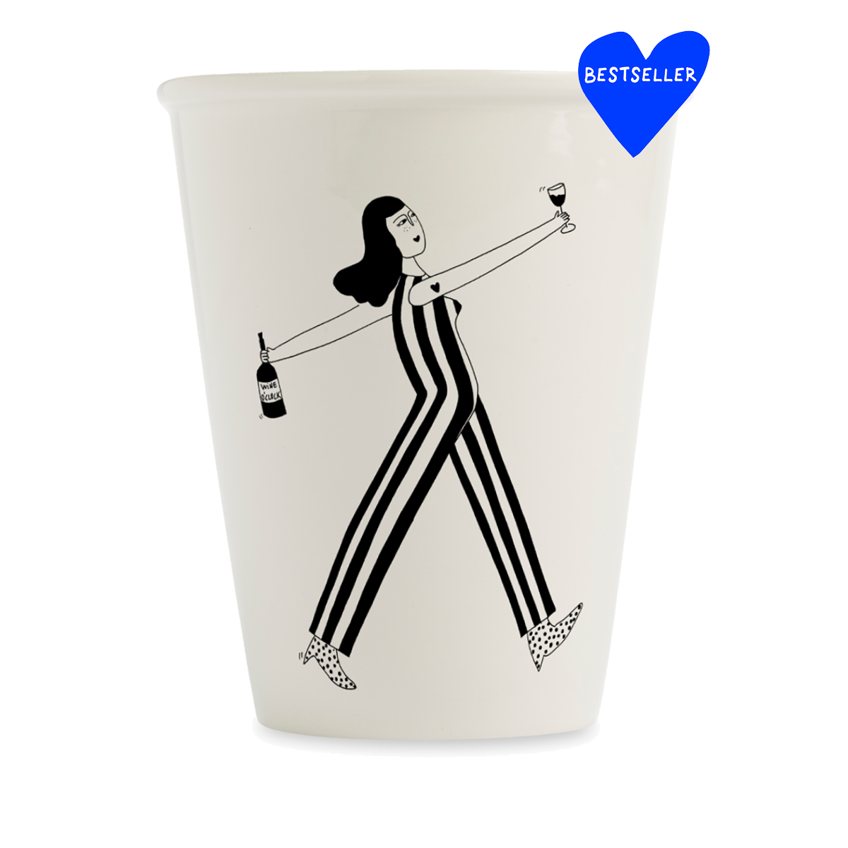 Tasse "Wein" aus Porzellan von helen b.