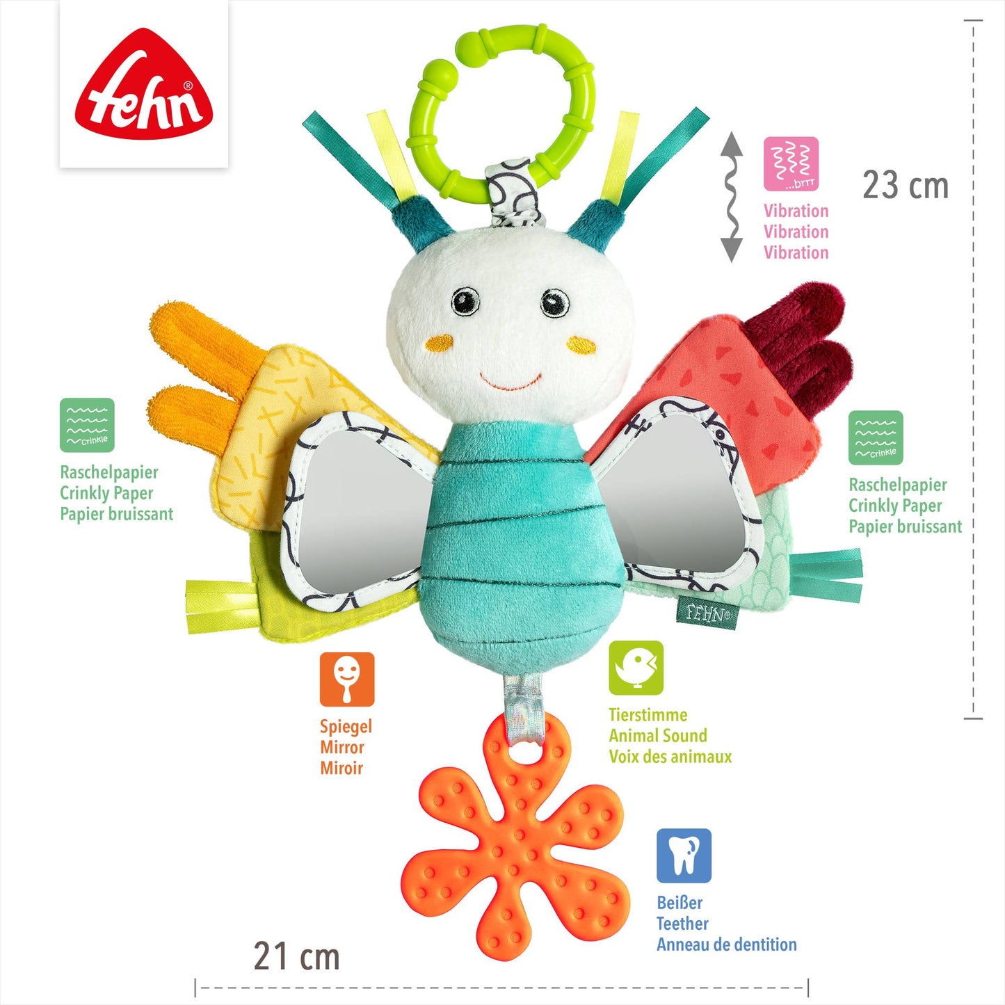 Activitiy Spielzeug "Schmetterling" von Fehn