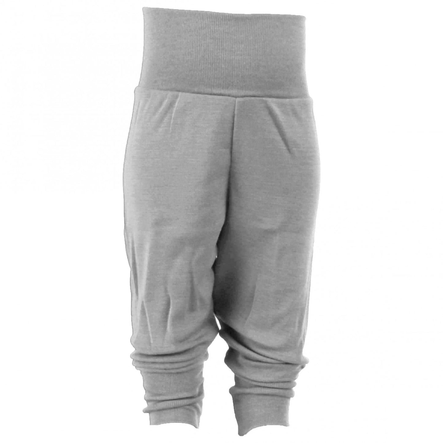 Lange Babyhose "Hellgrau" aus Wolle/Seide, verschiedene Größen