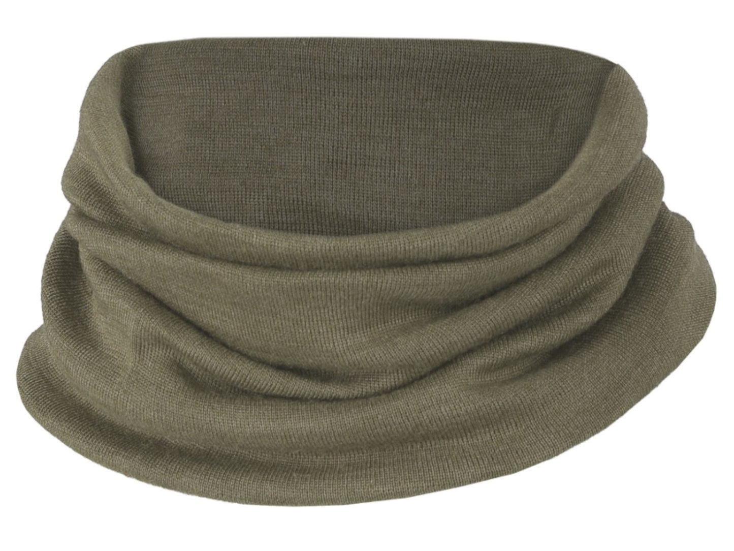 Kinder Schlauchschal "Olive" aus Wolle/Seide