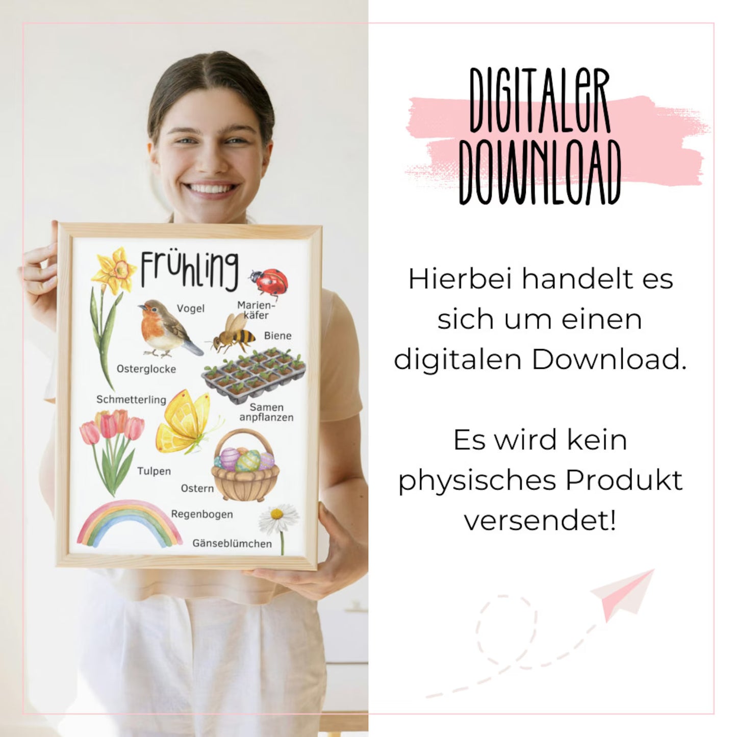 DIGITALE DATEI: Poster "Frühling" für Kinder