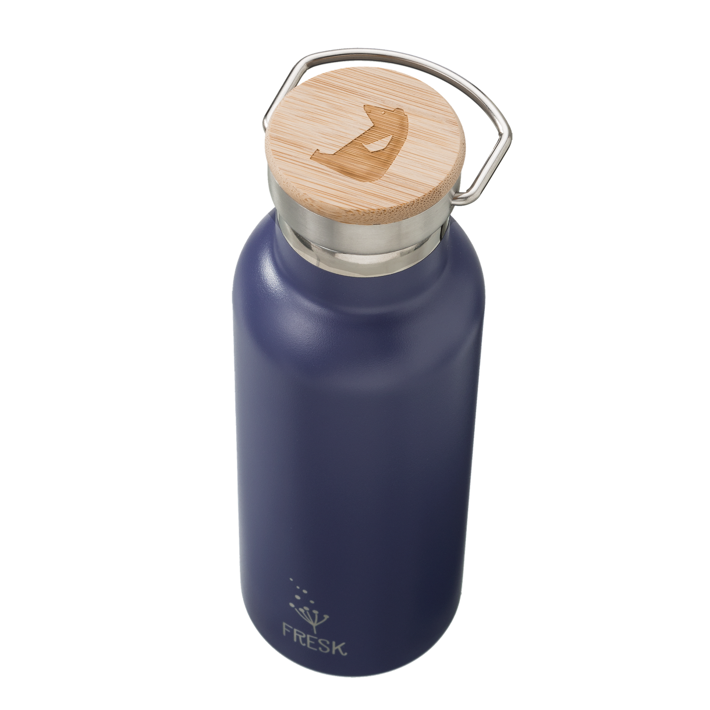 Unifarbende Thermosflasche in dunkelblau, 500ml