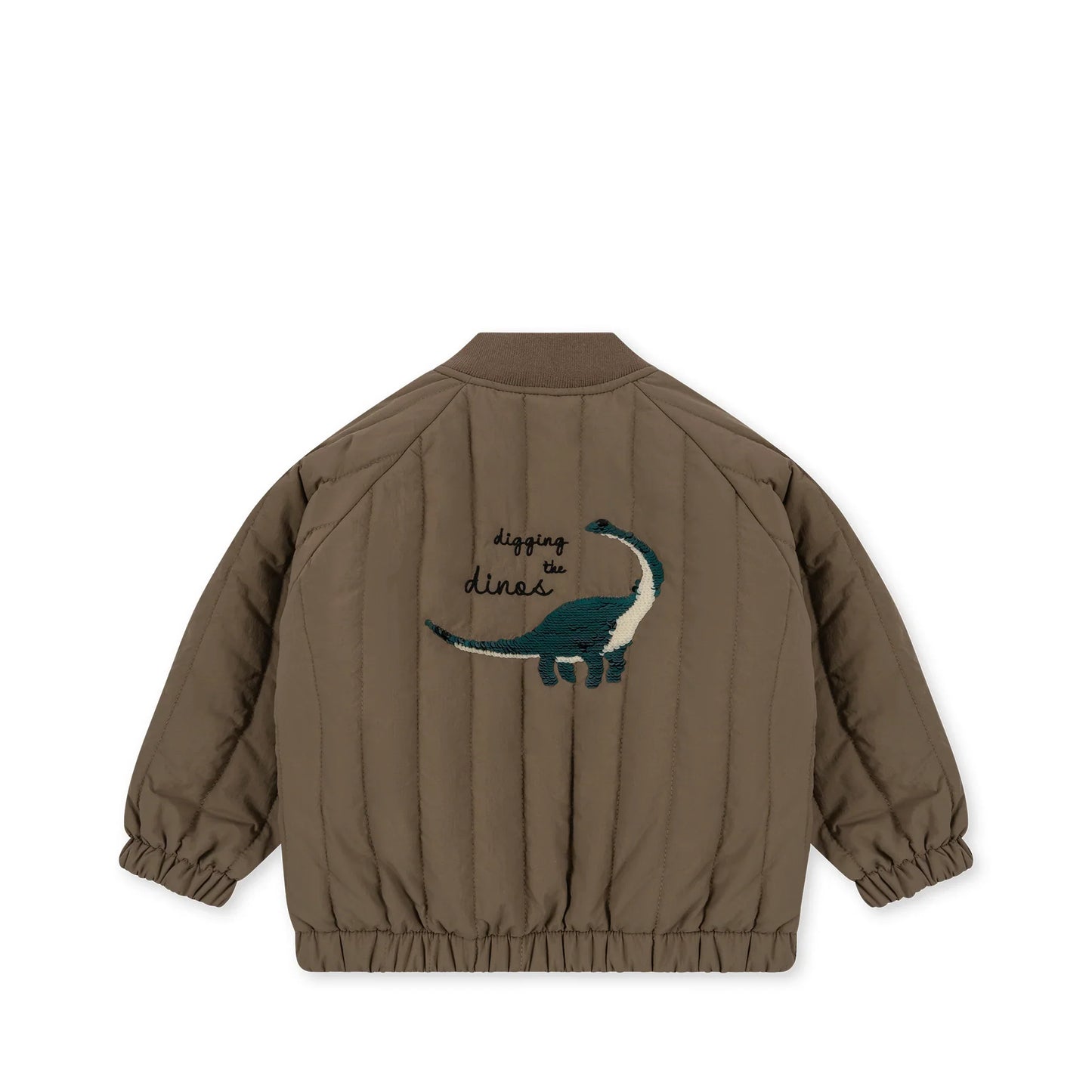 Pailetten-Bomberjacke mit Dino-Motiv von Konges Slojd