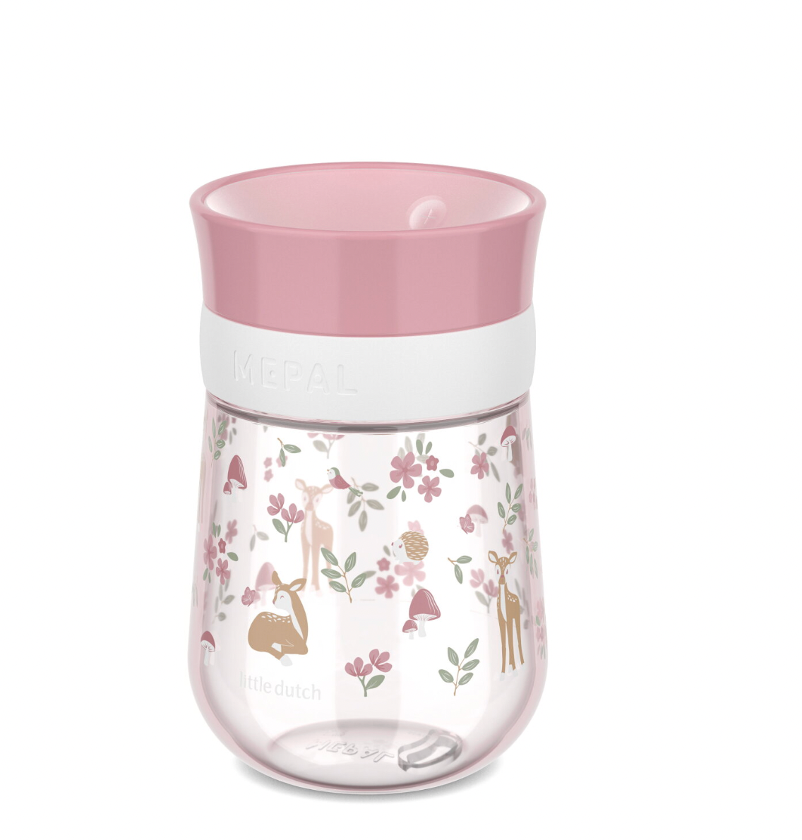 Little Dutch 360° Trinklernbecher Fairy Garden mit Feen- und Blumenmotiven, 300ml – süßes Geschenk zur Geburt oder zum Kitastart für selbstständiges Trinken