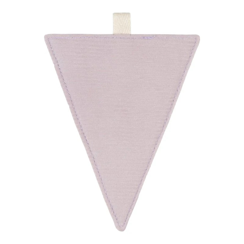 Little Dutch Geburtstagsgirlande Wimpel in Flieder-Lavendel aus Stoff – einzelnes Girlanden-Element zum Nachkaufen und Erweitern bei Burgfrollein