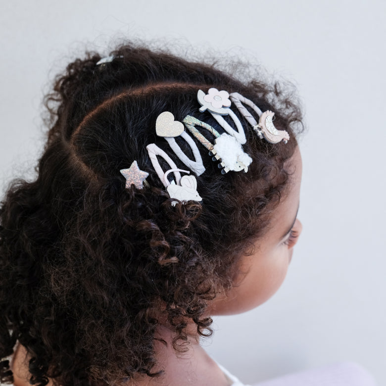 Kleine Bauernhoftiere-Haarspangen von Mimi & Lula, 5er Set