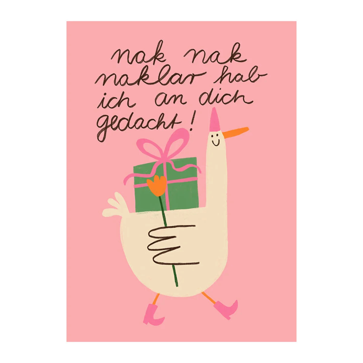 Postkarte "Nak nak nak" von Slinga Illustration