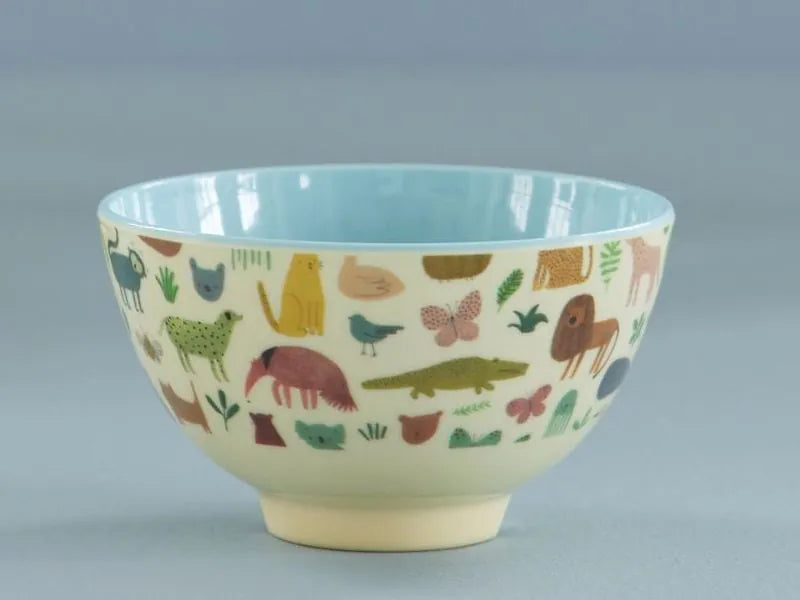 Kleine Schüssel "Sweet Jungle" mit Tier-Motiv von Rice