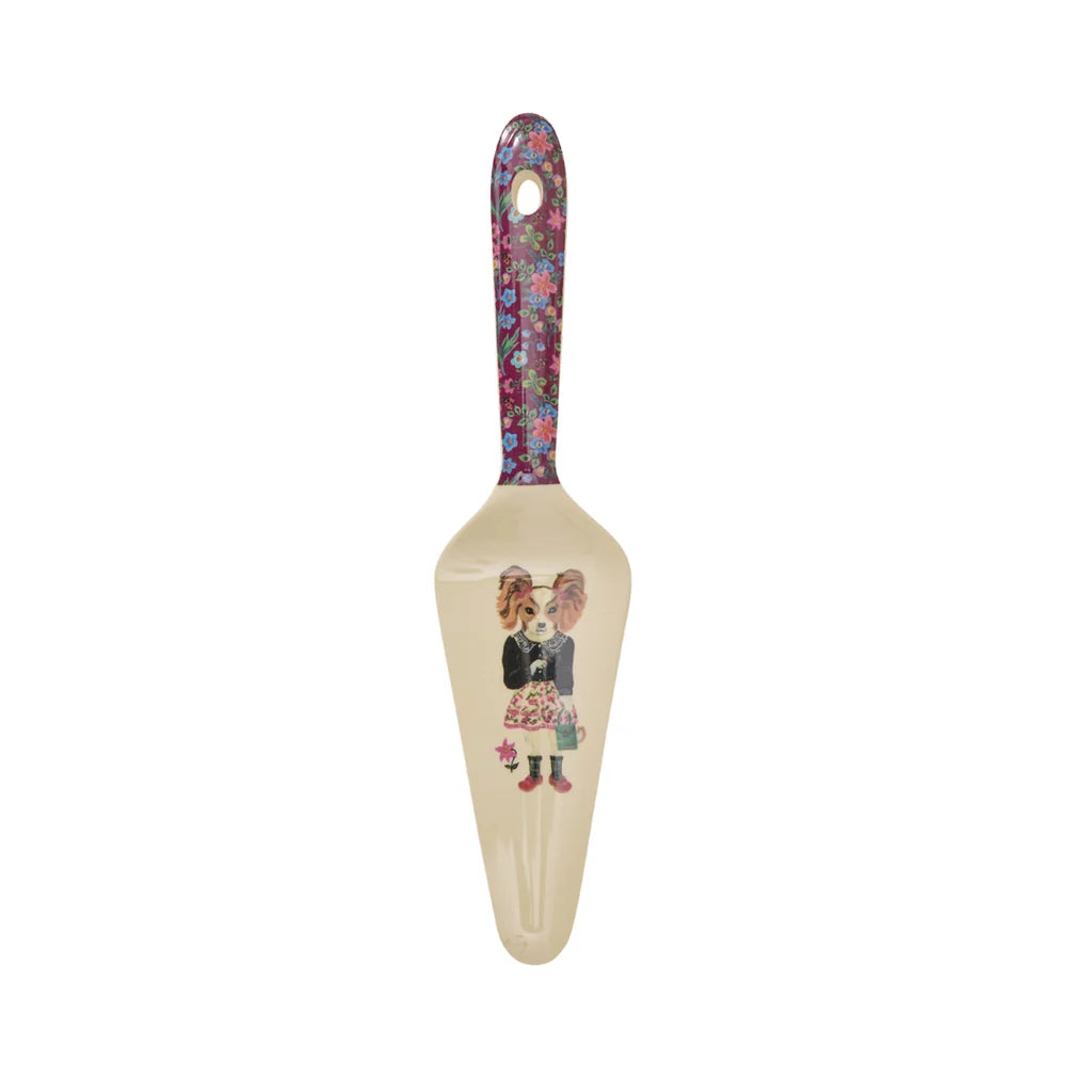 RICE Tortenheber Nathalie Lété mit Blumenmotiv – Geschenkidee zum Geburtstag
