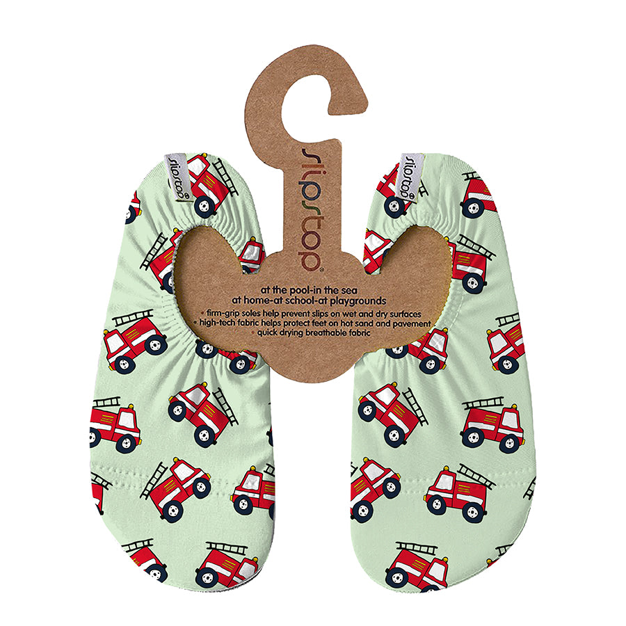 Slip Stop Schuhe "Ladder" mit Feuerwehr-Motiv - perfekt für Wasser, Strand und Co.