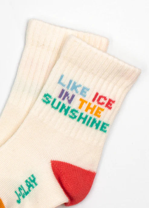 Socken mit "Like ice in the sunshine" Aufschrift für Babys und Kinder bis 4 Jahre