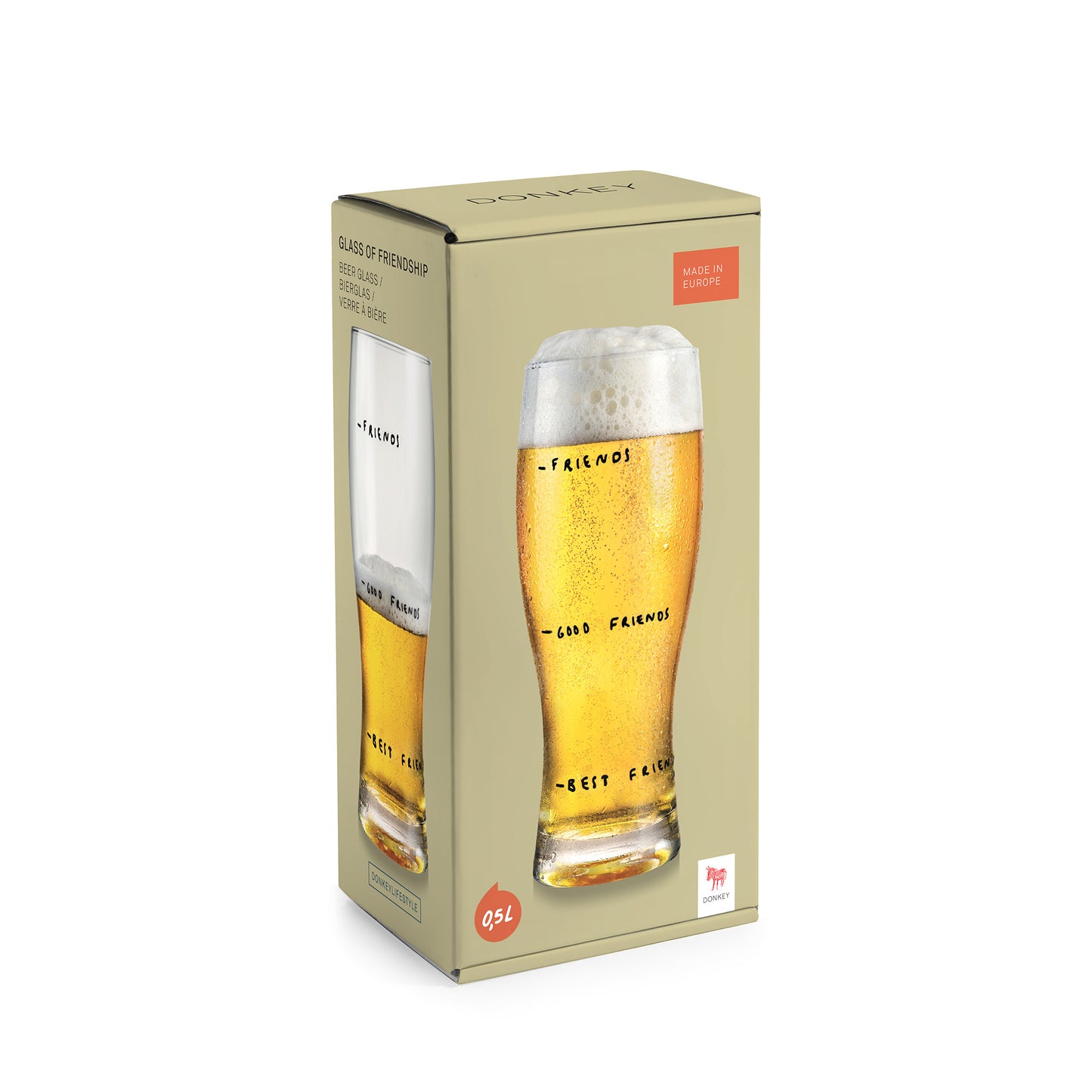 Bierglas mit lustiger Aufschrift als Geschenkidee