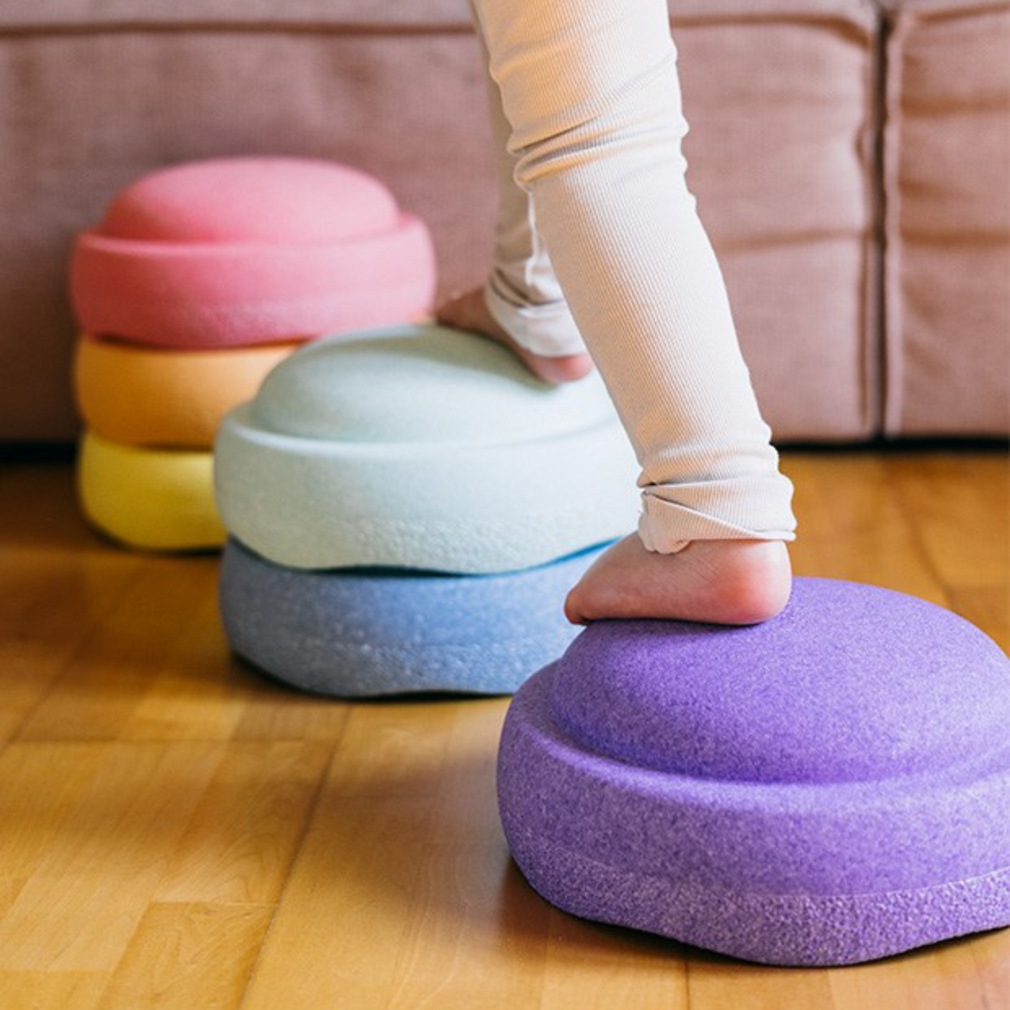 Pastellfarbendes Stapelstein Set "rainbow pastel 6"