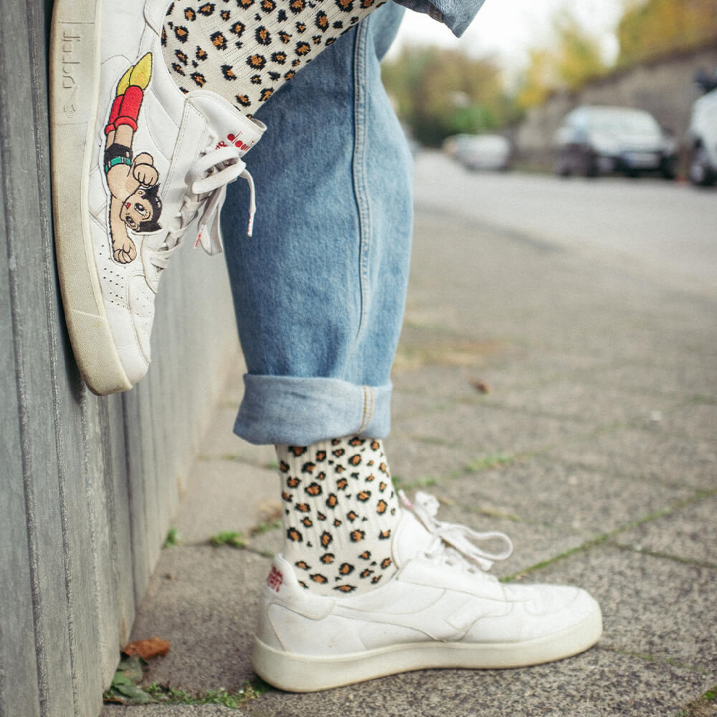 Leopard - Tennissocken von J. Clay für Frauen und Männer