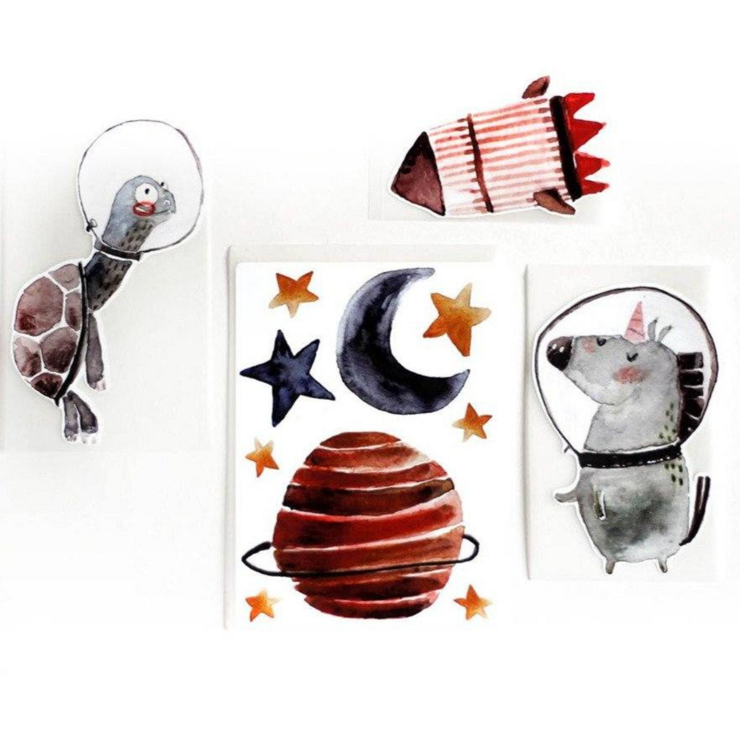 Bügelbilder-Set "Weltraum" zum Aufbügeln