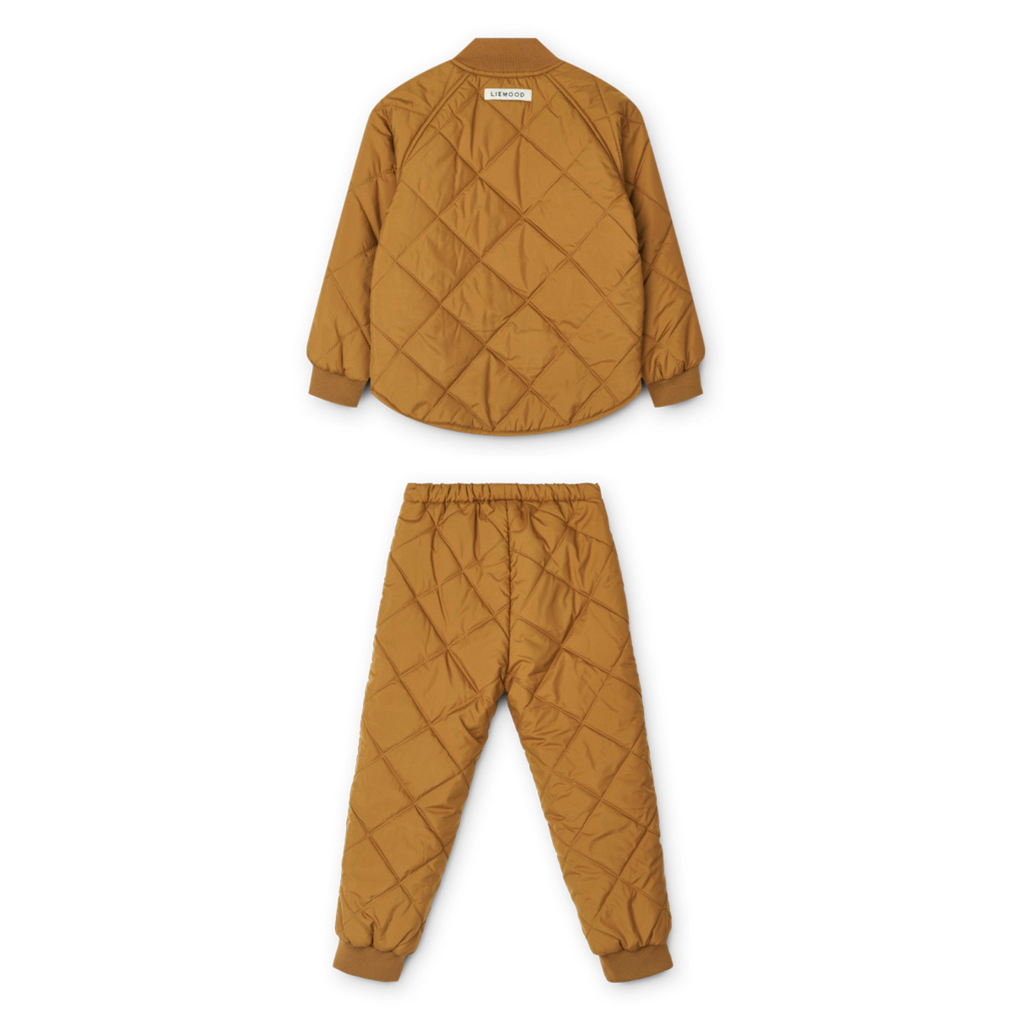 Wasserabweisendes Thermo Set mit Jacke und Hose in "Golden Caramell"