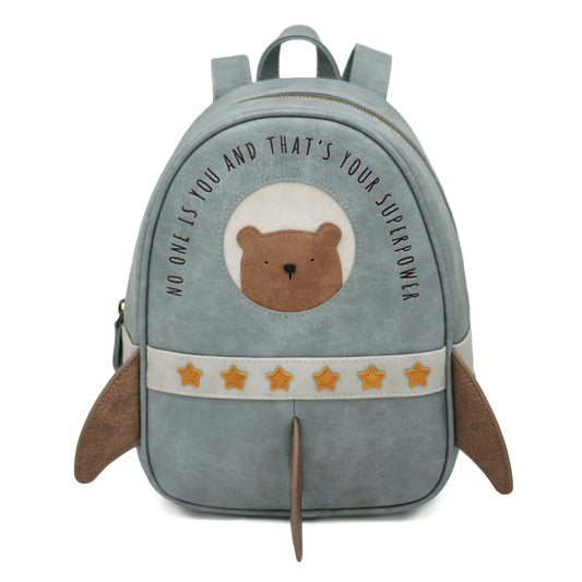 Blauer Raketen Rucksack "Cooper" für Kinder von Little Who