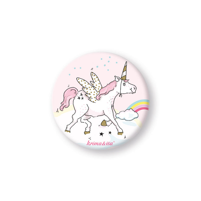 Mini-Button "Einhorn" von Krima & Isa