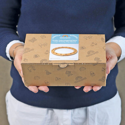 Großer Festtagsring (Natur) von Grimm´s - perfekt für den Geburtstag
