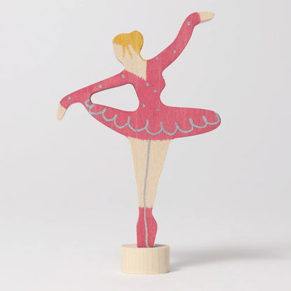 Ballerina in Rubinrot - Steckfigur von Grimm´s - perfekt für den Festtagsring