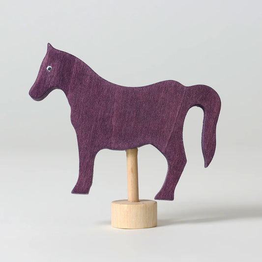 Steckfigur "Violettes Pferd" von Grimm´s - perfekt für den Festtagsring