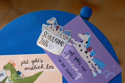 Pferde-Glitzersticker "Schulkind 2026" von Liesels Wicht