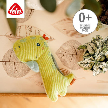 Stabgreifling "Dino Diego" mit Rassel- & Quietschfunktion von Fehn