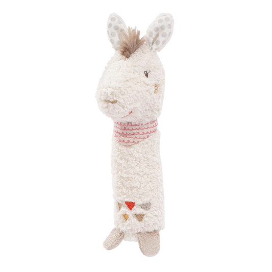 Stabgreifling "Lama" mit Rassel- & Quietschfunktion von Fehn