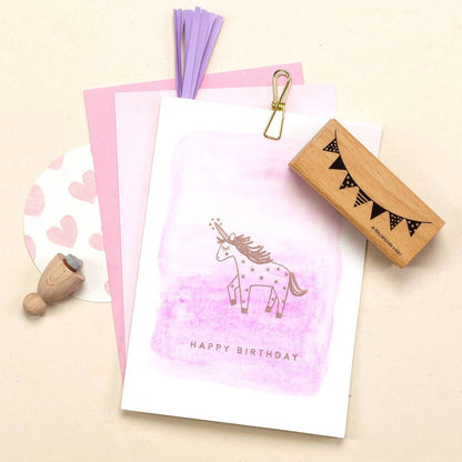 "Unicorn" stamp by Perlenfischer